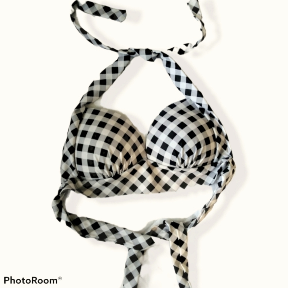 🌷Sm. Retro Style Halter Bikini Top